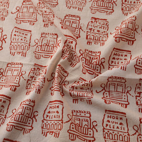 Bindaas Hand Block Art Print Natural Dyed Cotton Fabric 12