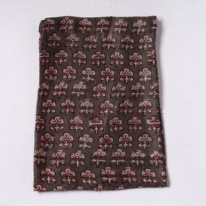 Sanganeri Block Printed Chanderi Silk Precut Fabric (1 meter) 68