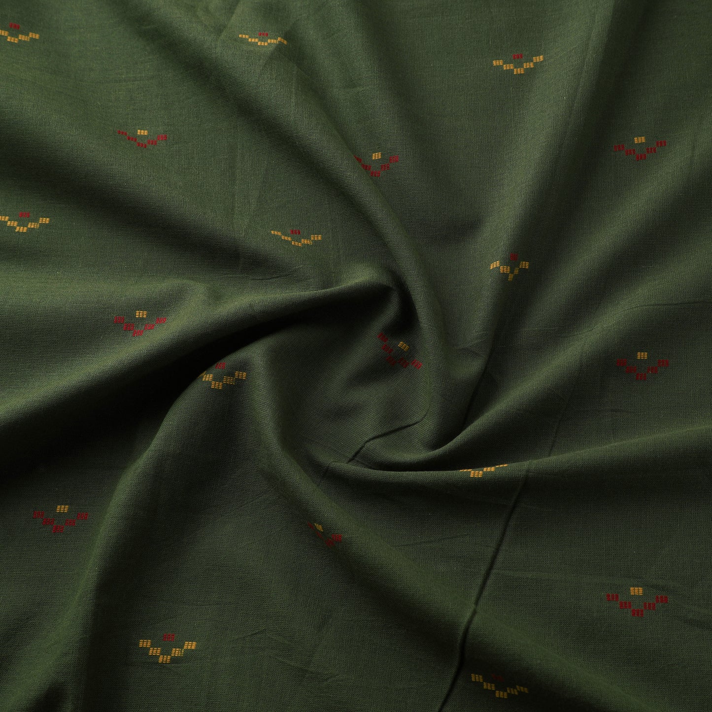 Green - Prewashed Cotton Jacquard Fabric 35