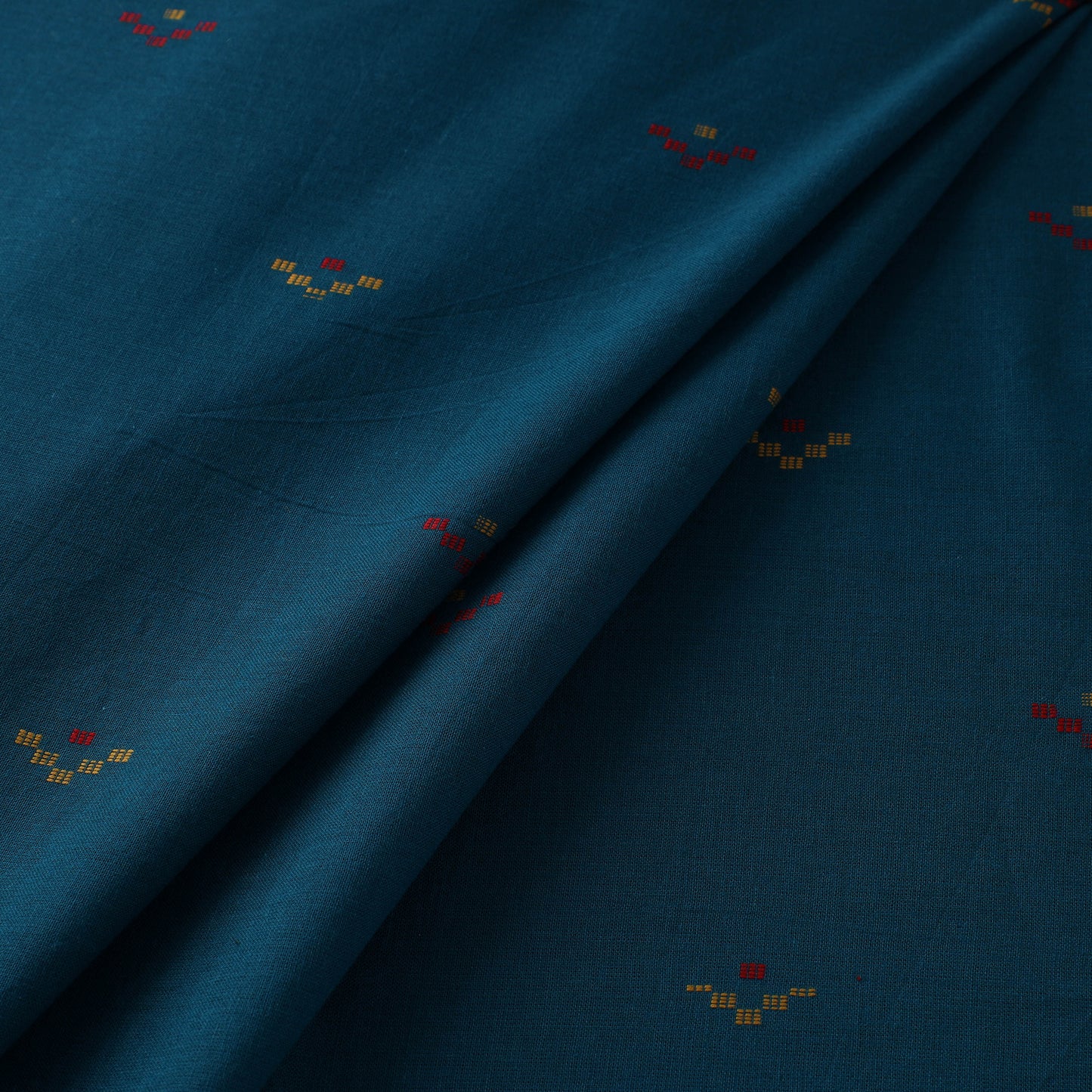 Blue - Prewashed Cotton Jacquard Fabric 36