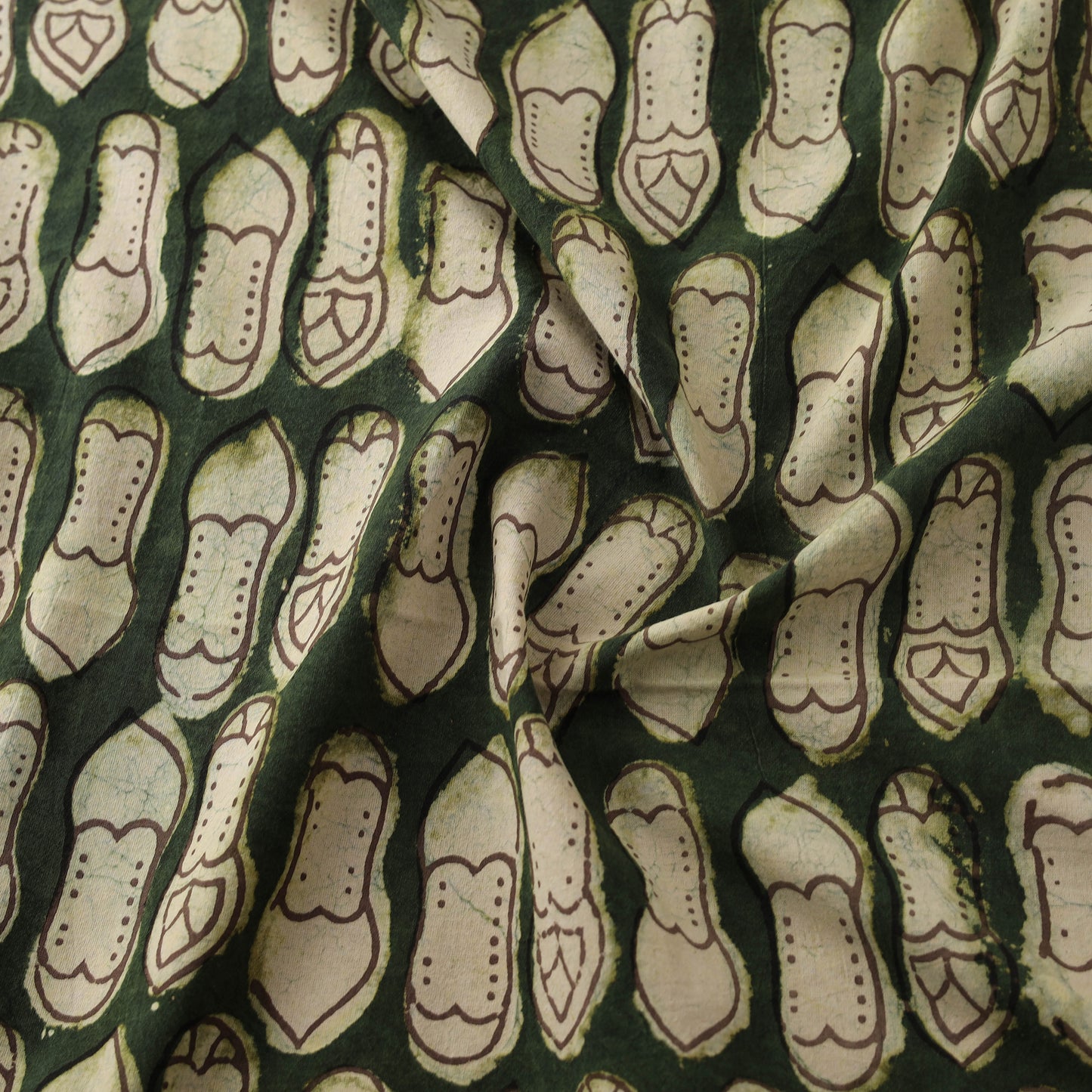 Bindaas Hand Block Art Print Natural Dyed Cotton Fabric 16