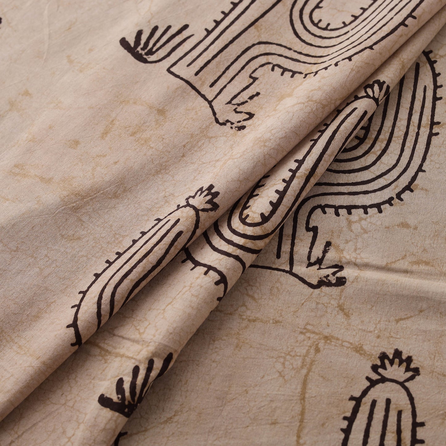 Bindaas Hand Block Art Print Natural Dyed Cotton Fabric 17