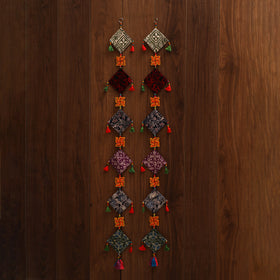 Multicolor - handmade bead work fabric hanging for home