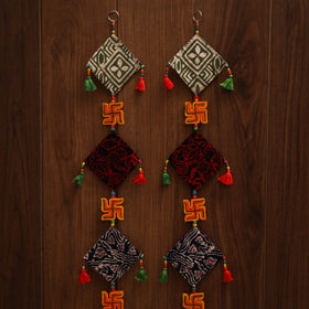 Multicolor - handmade bead work fabric hanging for home