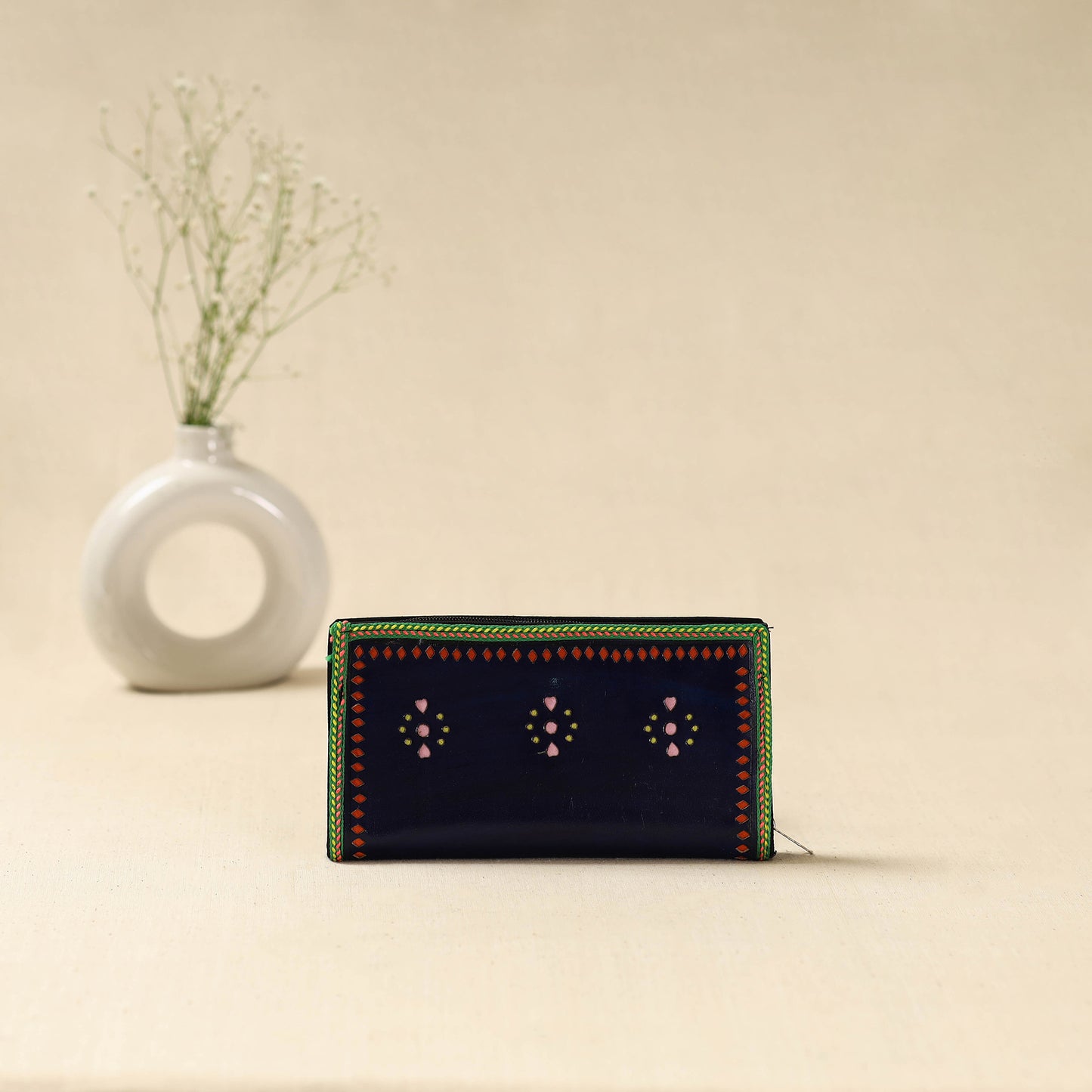 Handcrafted Kutch Leather Clutch / Wallet 38