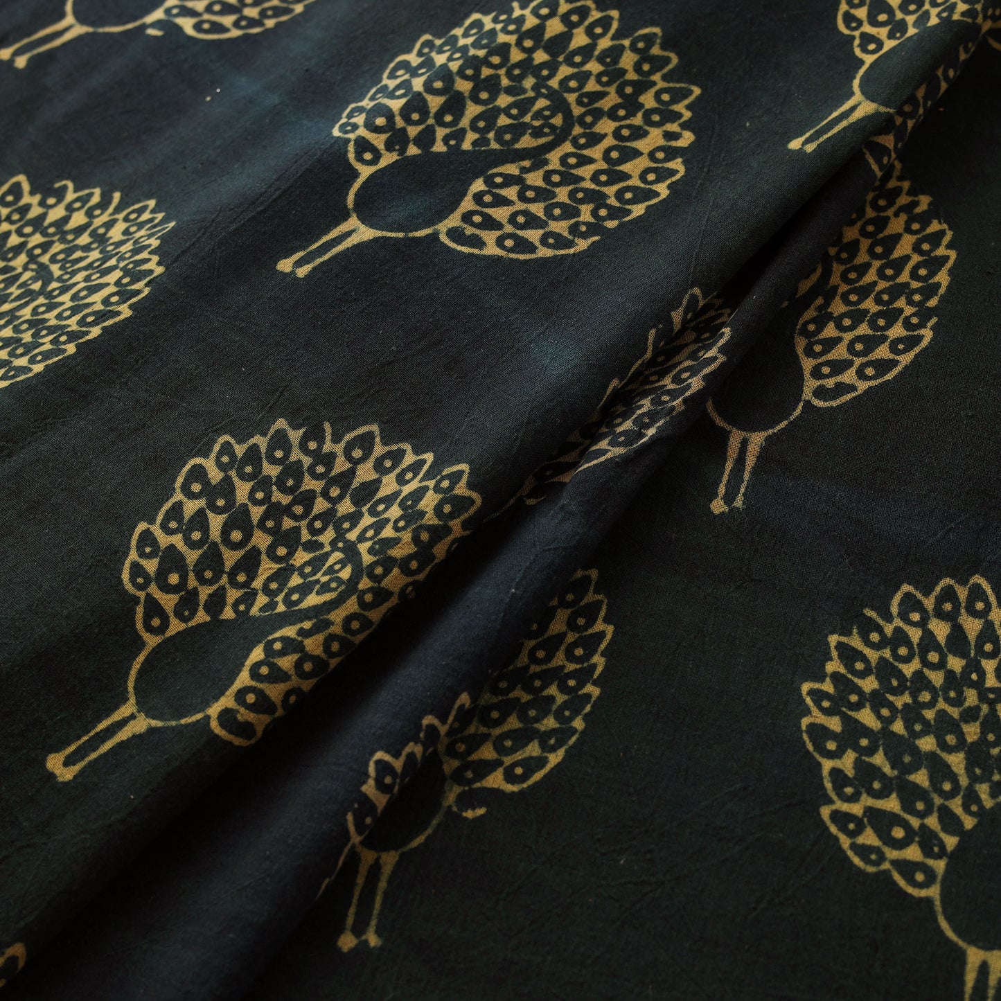 Bindaas Hand Block Art Print Natural Dyed Cotton Fabric 20