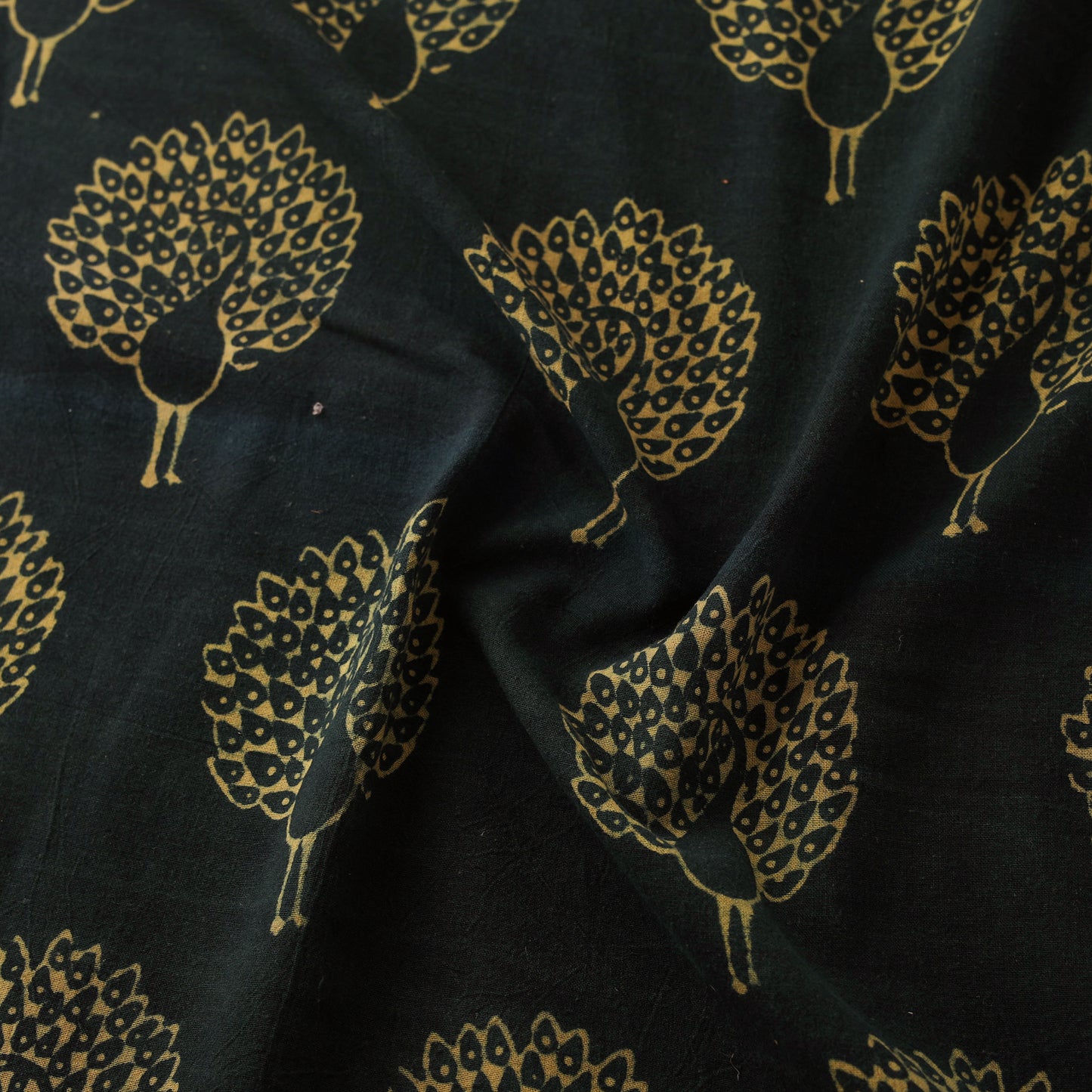 Bindaas Hand Block Art Print Natural Dyed Cotton Fabric 20