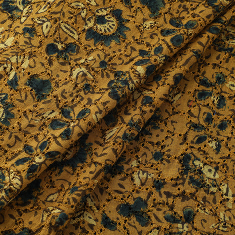 Ajrakh Hand Block Print Natural Dyed Cotton Hakoba Fabric 01