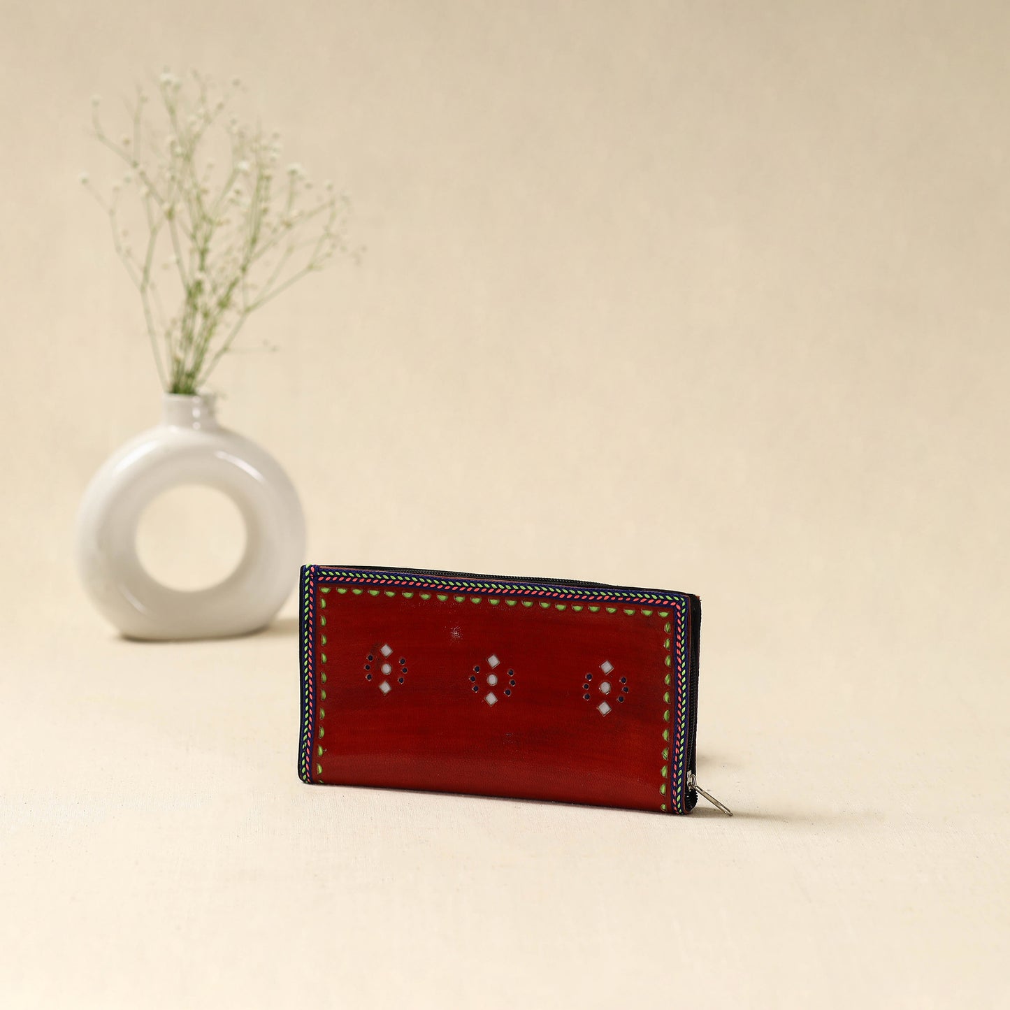 Handcrafted Kutch Leather Clutch / Wallet 40