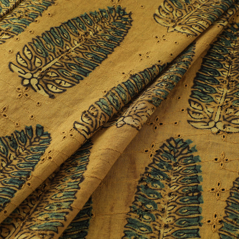 Ajrakh Hand Block Print Natural Dyed Cotton Hakoba Fabric 02