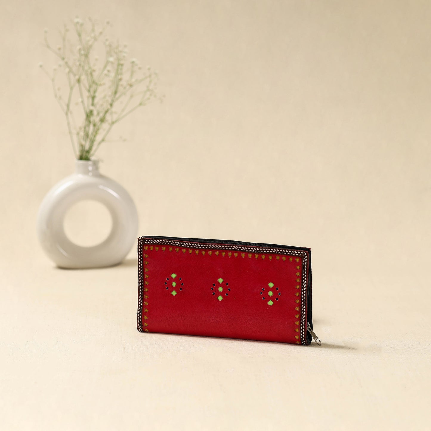 Handcrafted Kutch Leather Clutch / Wallet 41