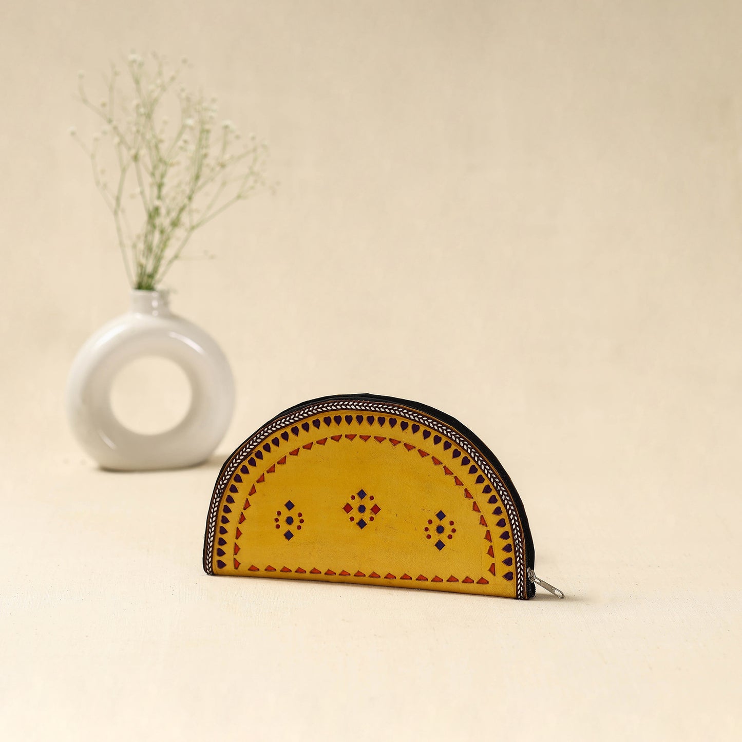 Handcrafted Kutch Leather Clutch / Wallet 45