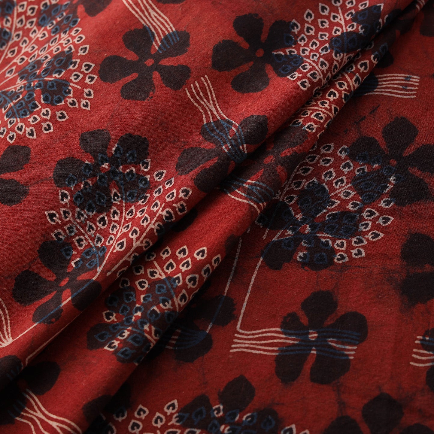 Bindaas Hand Block Art Print Natural Dyed Cotton Fabric 24