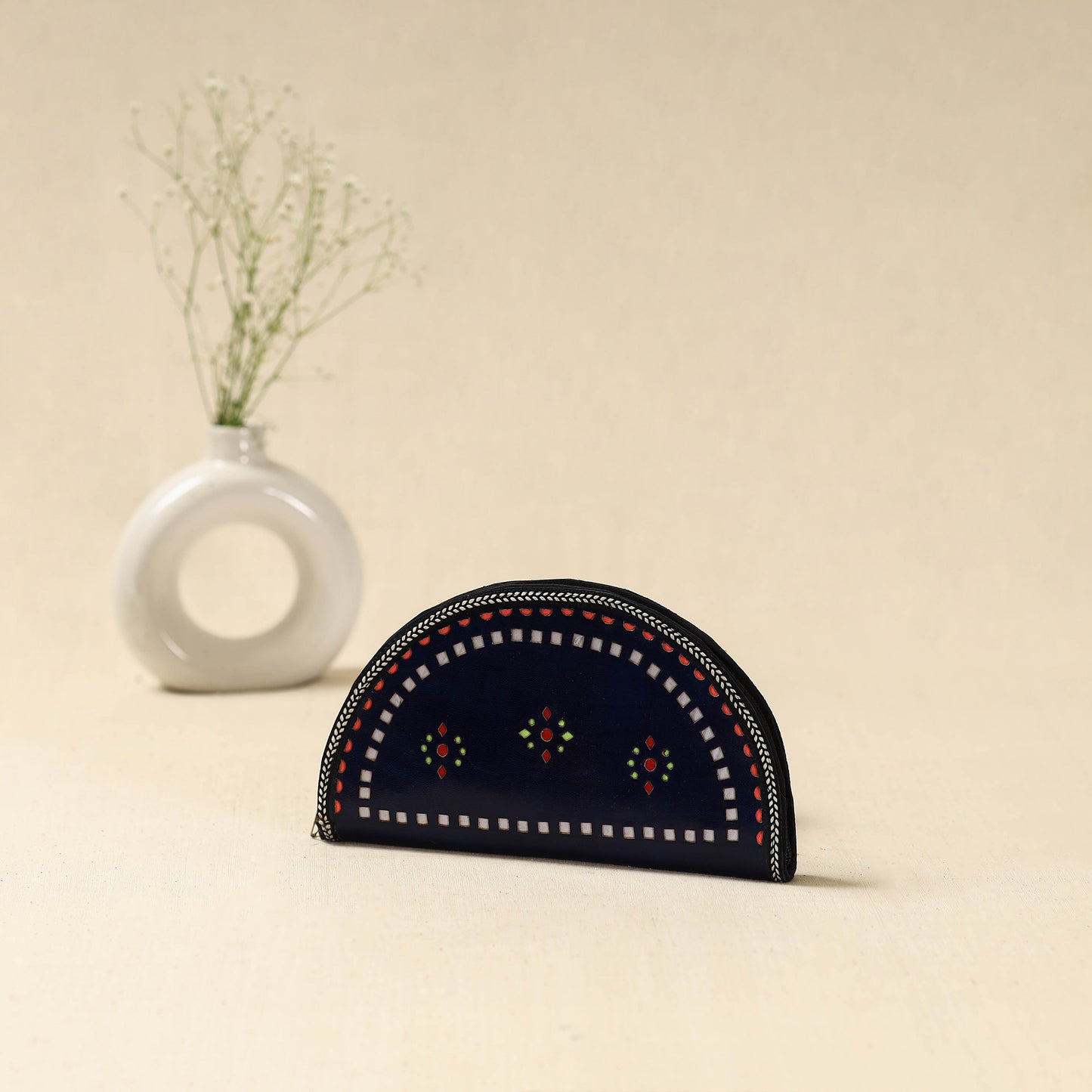 Handcrafted Kutch Leather Clutch / Wallet 46