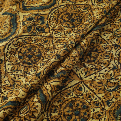 Ajrakh Hand Block Print Natural Dyed Cotton Hakoba Fabric 07
