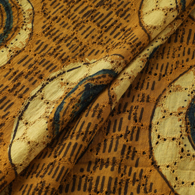 Ajrakh Hand Block Print Natural Dyed Cotton Hakoba Fabric 08