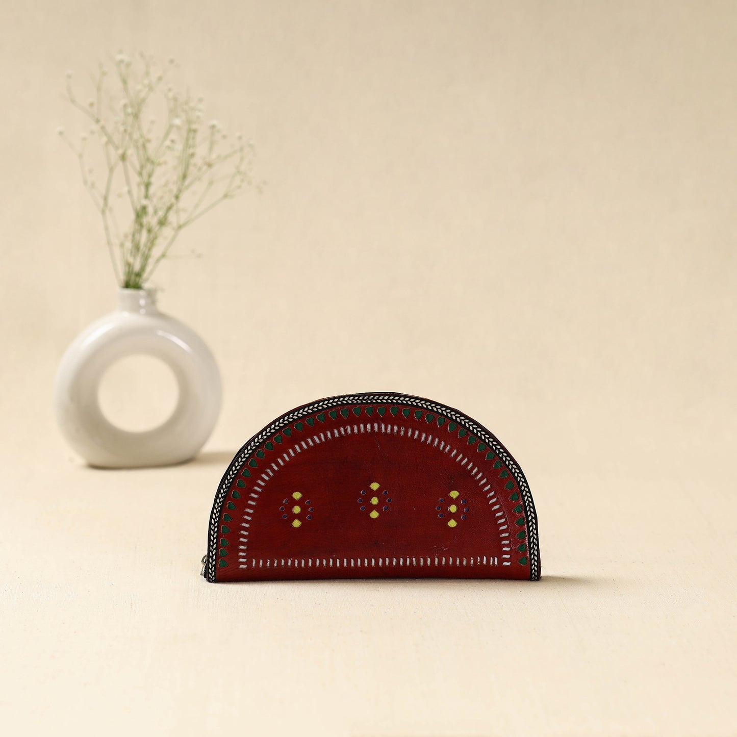 Handcrafted Kutch Leather Clutch / Wallet 48