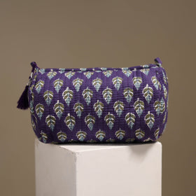 Purple - floral hand quilted toiletry bags (set of 3) 18