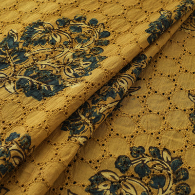 Ajrakh Hand Block Print Natural Dyed Cotton Hakoba Fabric 10