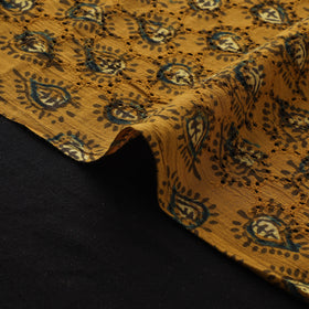 Ajrakh Hand Block Print Natural Dyed Cotton Hakoba Fabric 11