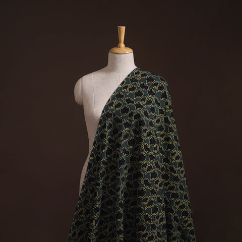 Bindaas Hand Block Art Print Natural Dyed Cotton Fabric 19