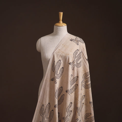 Bindaas Hand Block Art Print Natural Dyed Cotton Fabric 17
