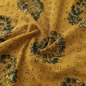 Ajrakh Hand Block Print Natural Dyed Cotton Hakoba Fabric 14