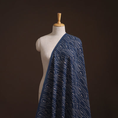 Bindaas Hand Block Art Print Natural Dyed Cotton Fabric 08