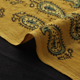 Ajrakh Hand Block Print Natural Dyed Cotton Hakoba Fabric 18
