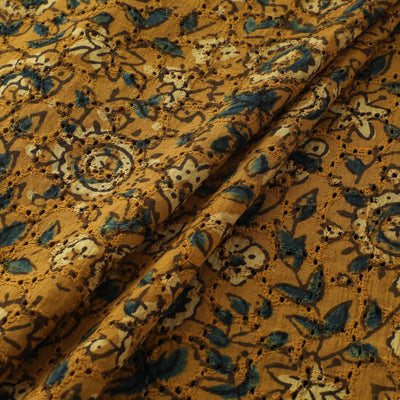 Ajrakh Hand Block Print Natural Dyed Cotton Hakoba Fabric 20