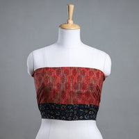 block printed blouse piece