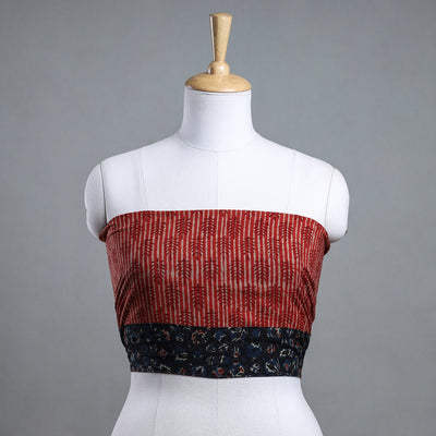 block printed blouse piece