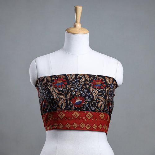 block printed blouse piece