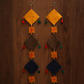 Multicolor - handmade bead work fabric hanging for home