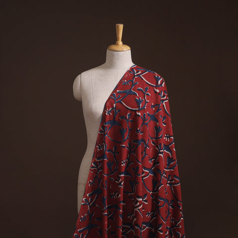 Bindaas Hand Block Art Print Natural Dyed Cotton Fabric 02