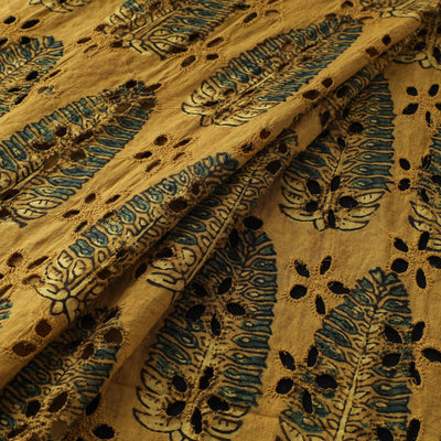Ajrakh Hand Block Print Natural Dyed Cotton Hakoba Fabric 22