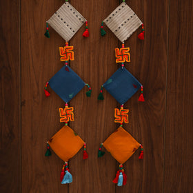 Multicolor - handmade bead work fabric hanging for home