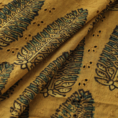 Ajrakh Hand Block Print Natural Dyed Cotton Hakoba Fabric 23