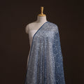 Bagru Indigo Hand Block Print Kota Doria Natural Dyed Cotton Fabric 09