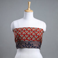 block printed blouse piece