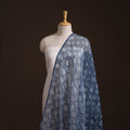 Bagru Indigo Hand Block Print Kota Doria Natural Dyed Cotton Fabric 01