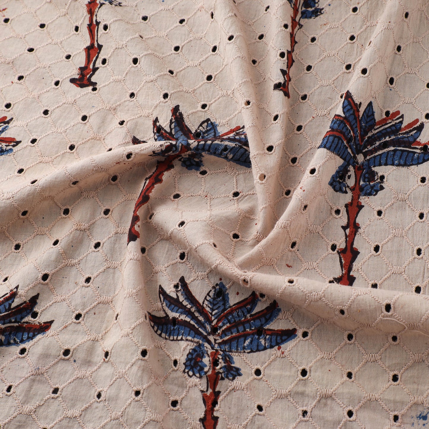 Ajrakh Hand Block Print Natural Dyed Cotton Hakoba Fabric 26