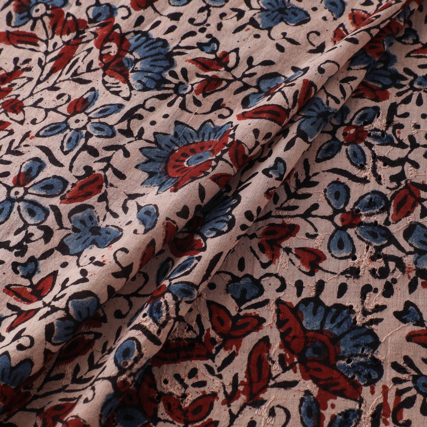 Ajrakh Hand Block Print Natural Dyed Cotton Hakoba Fabric 27