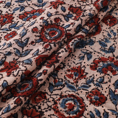 Ajrakh Hand Block Print Natural Dyed Cotton Hakoba Fabric 35
