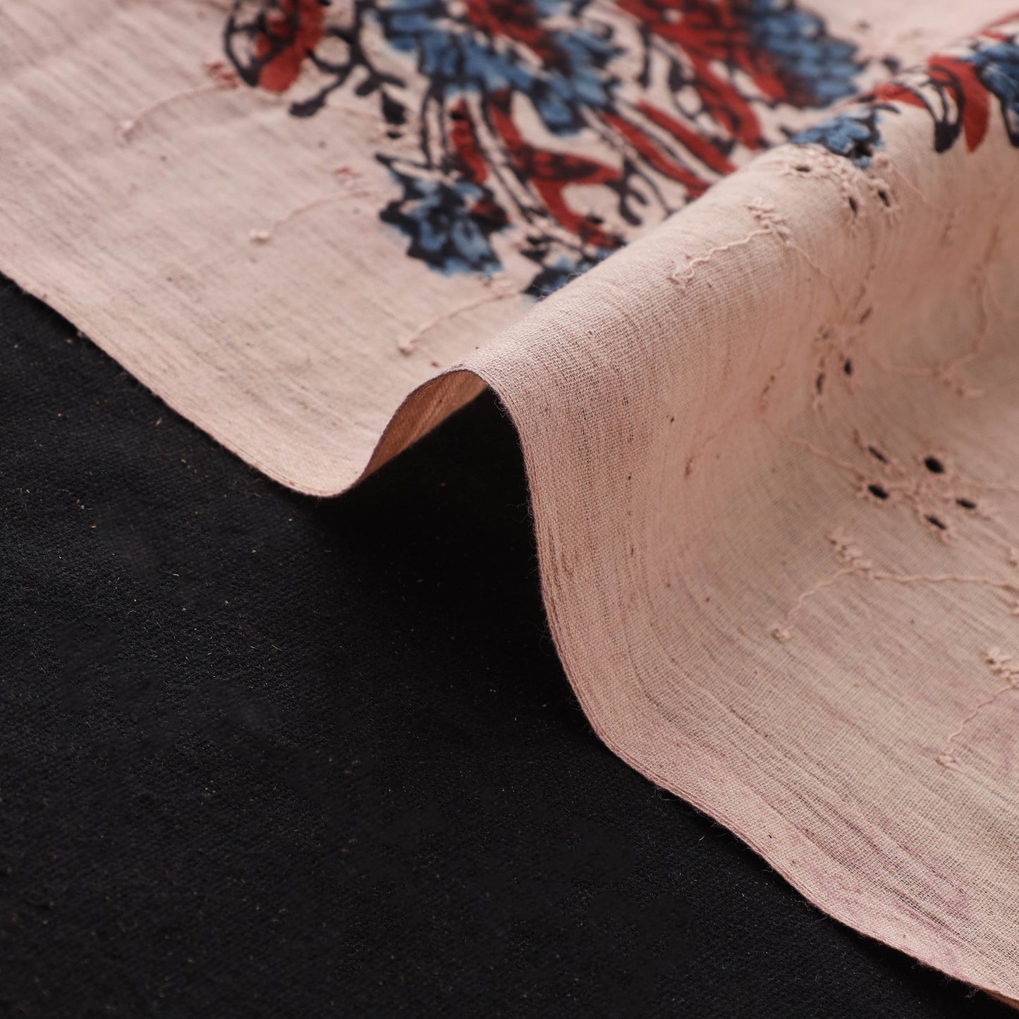 Ajrakh Hand Block Print Natural Dyed Cotton Hakoba Fabric 38