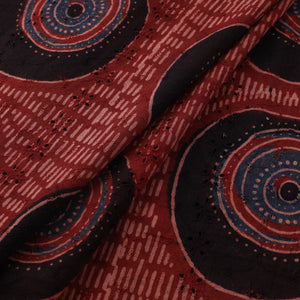 Ajrakh Hand Block Print Natural Dyed Cotton Hakoba Fabric 50