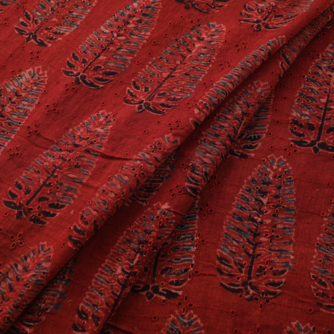 Ajrakh Hand Block Print Natural Dyed Cotton Hakoba Fabric 51