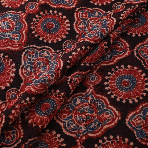 Ajrakh Hand Block Print Natural Dyed Cotton Hakoba Fabric 54