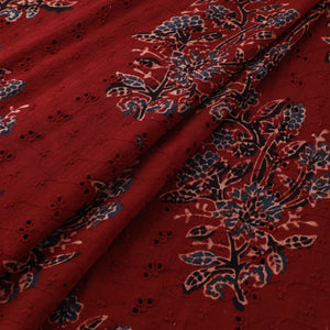 Ajrakh Hand Block Print Natural Dyed Cotton Hakoba Fabric 56