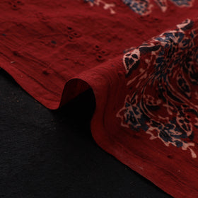 Ajrakh Hand Block Print Natural Dyed Cotton Hakoba Fabric 56